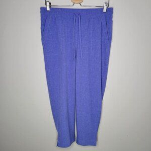 TbyTalbots Nylon Stretch Crop Pants Elastic Drawstring Lightweight Pocket Medium